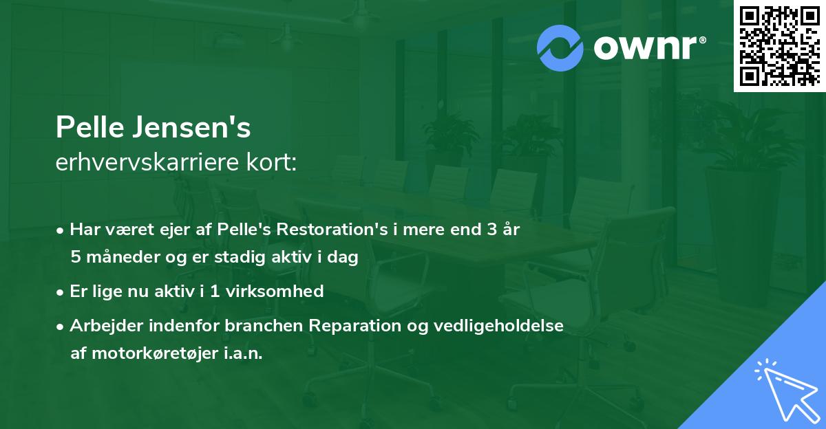 Pelle Jensen's erhvervskarriere kort