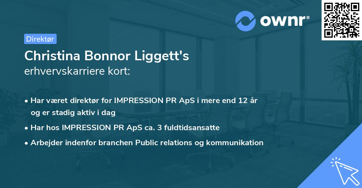 Christina Bonnor Liggett's erhvervskarriere kort