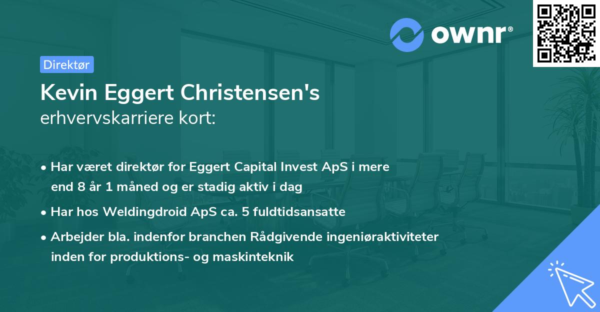 Kevin Eggert Christensen's erhvervskarriere kort