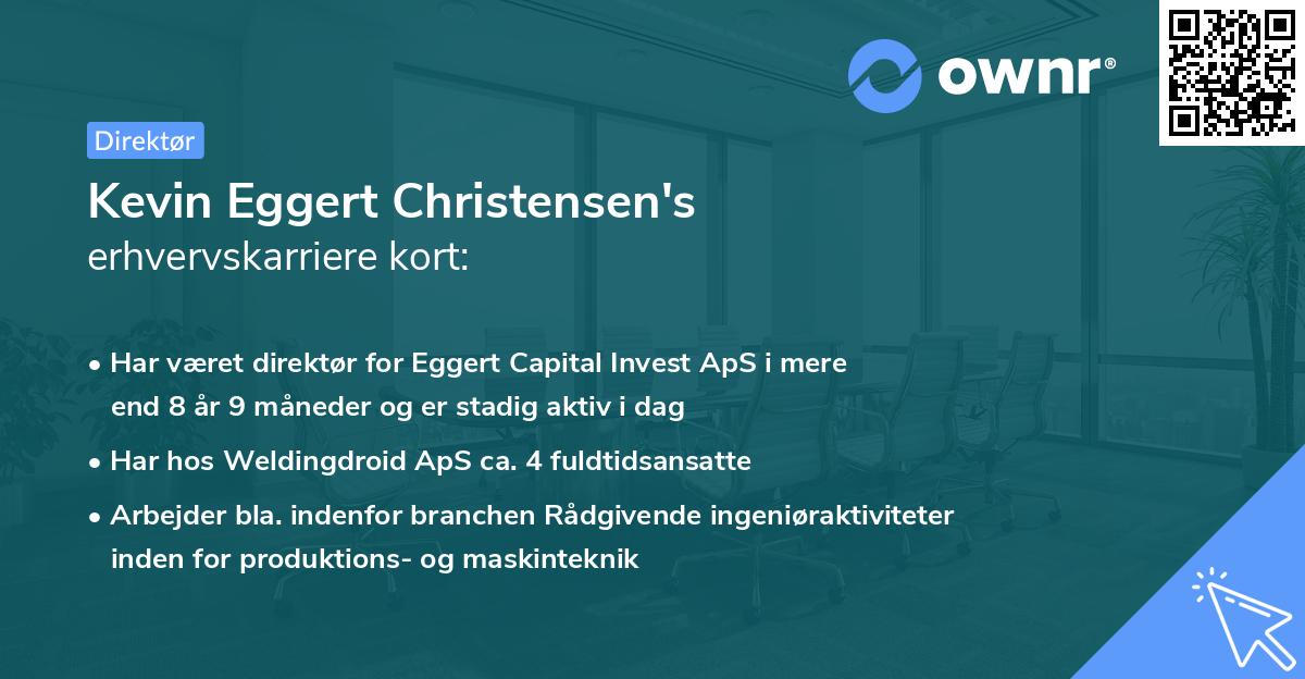 Kevin Eggert Christensen's erhvervskarriere kort