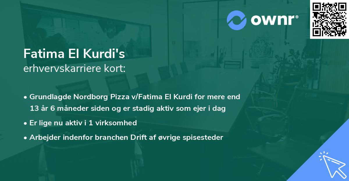 Fatima El Kurdi's erhvervskarriere kort