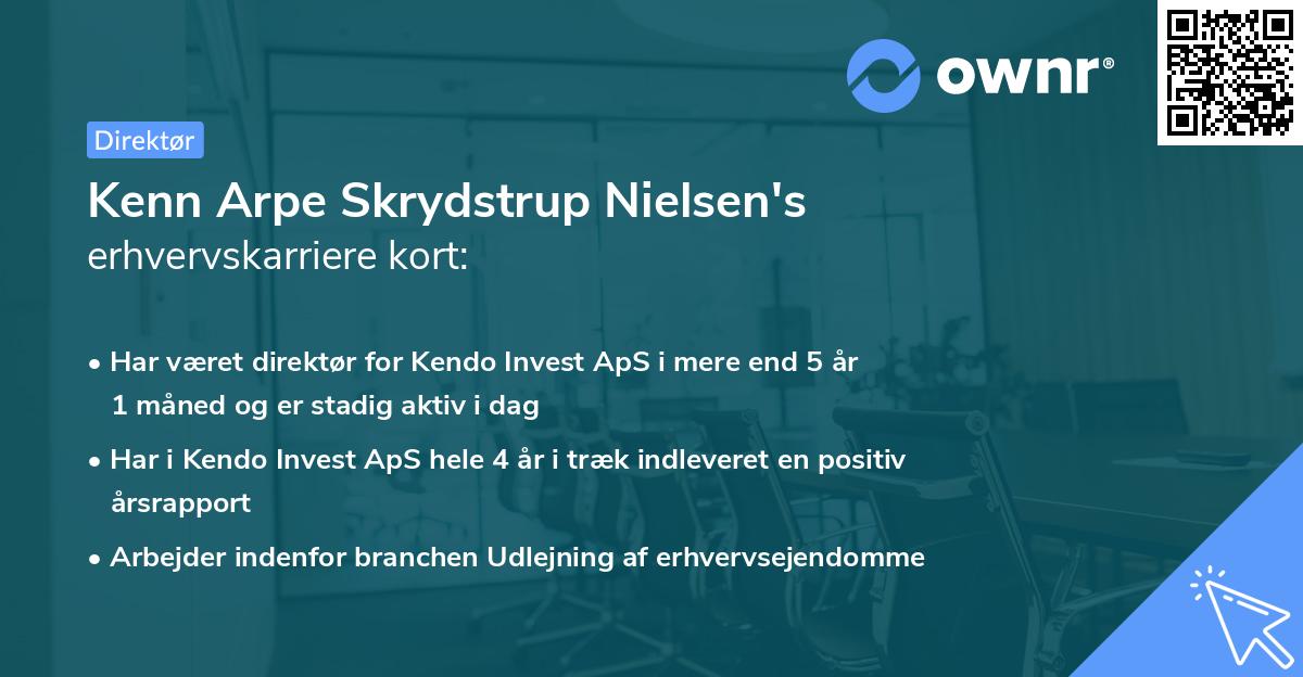 Kenn Arpe Skrydstrup Nielsen's erhvervskarriere kort