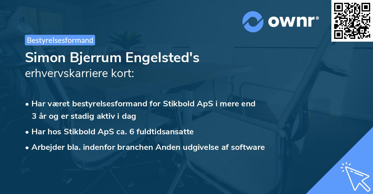 Simon Bjerrum Engelsted's erhvervskarriere kort