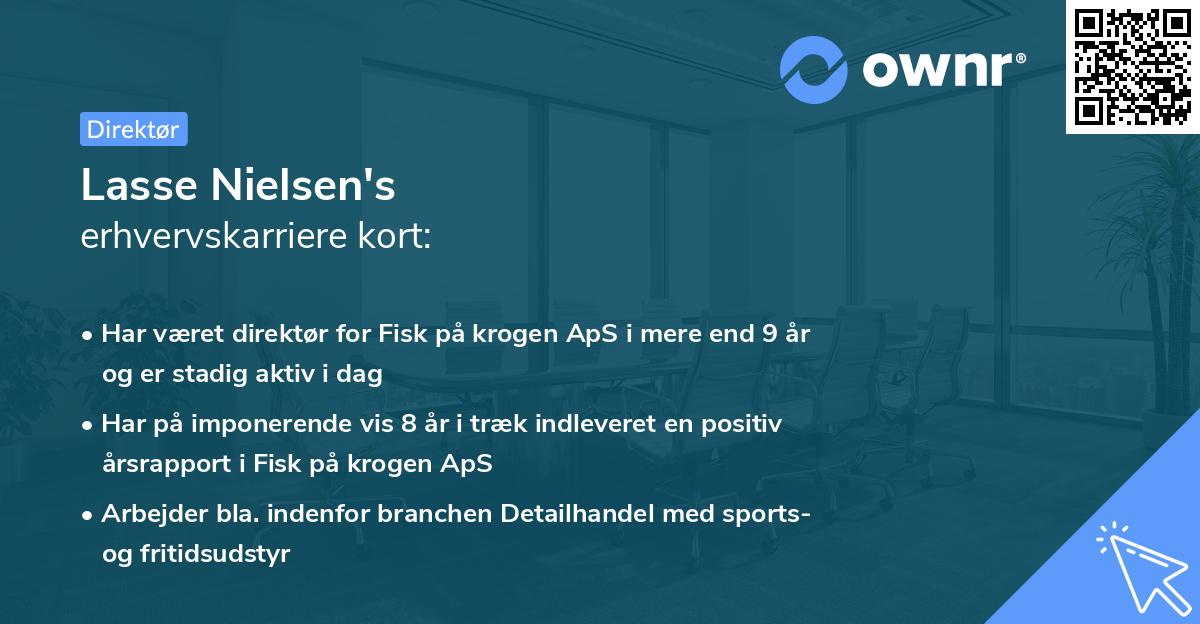 Lasse Nielsen's erhvervskarriere kort