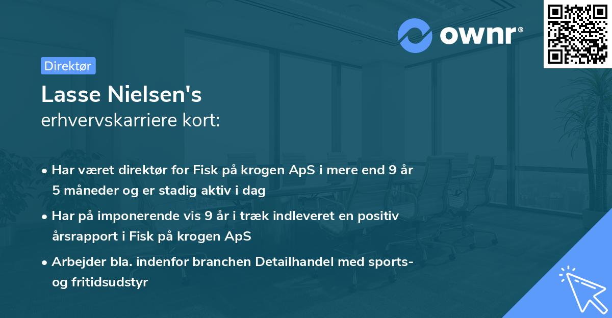 Lasse Nielsen's erhvervskarriere kort
