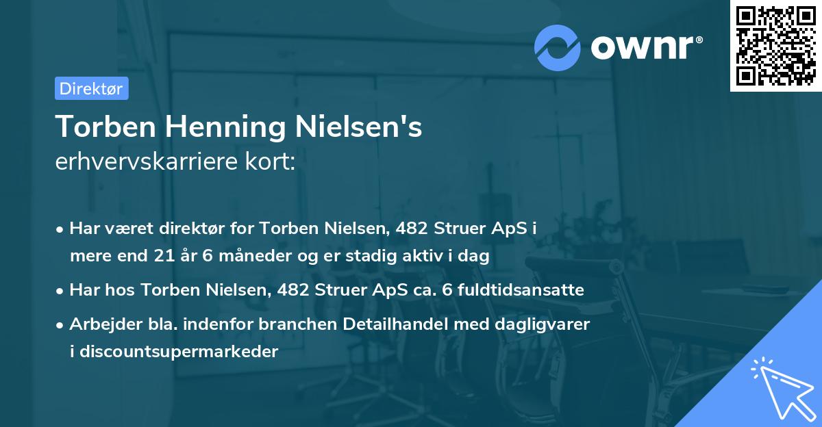 Torben Henning Nielsen's erhvervskarriere kort