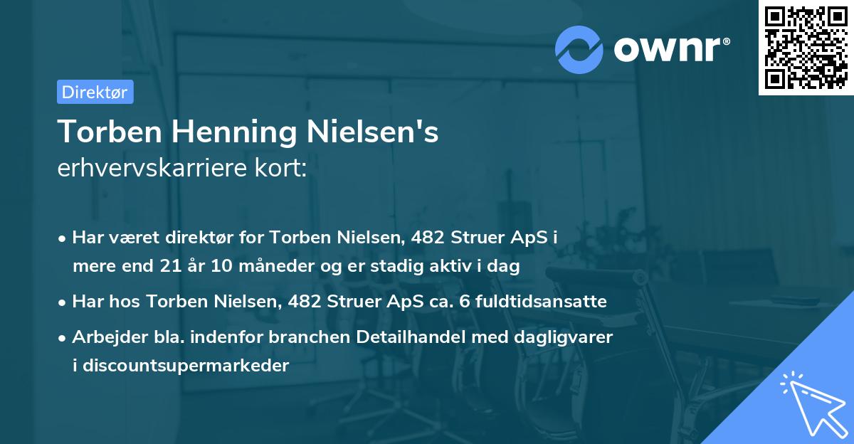 Torben Henning Nielsen's erhvervskarriere kort