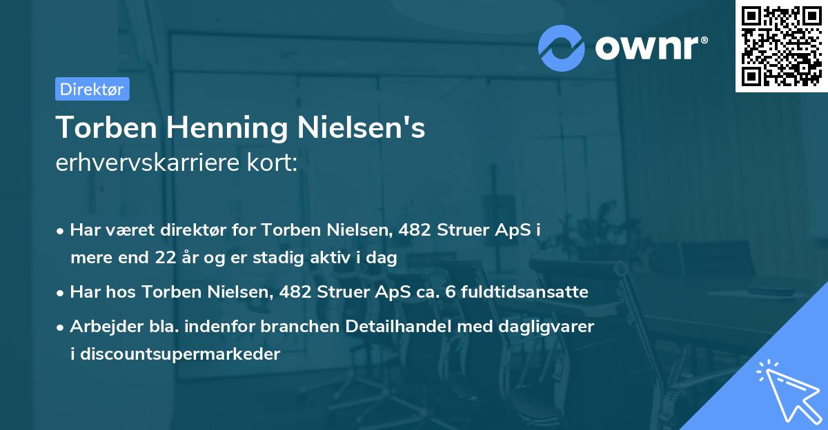 Torben Henning Nielsen's erhvervskarriere kort