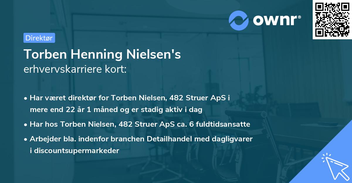 Torben Henning Nielsen's erhvervskarriere kort
