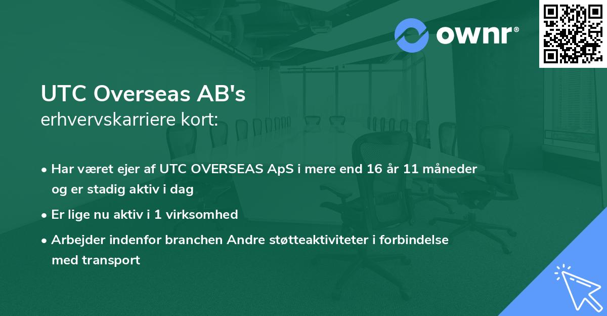 UTC Overseas AB's erhvervskarriere kort