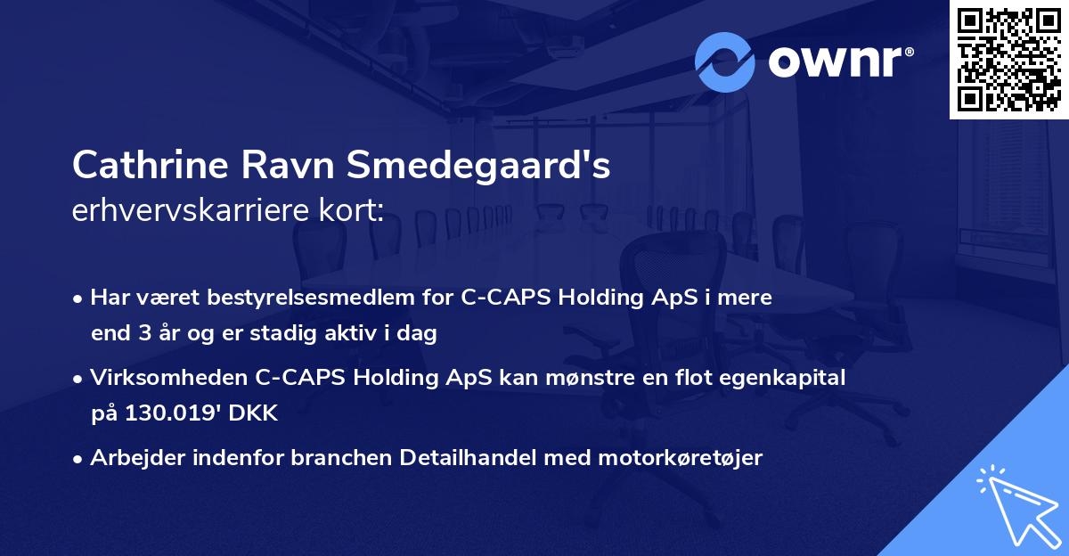 Cathrine Ravn Smedegaard's erhvervskarriere kort