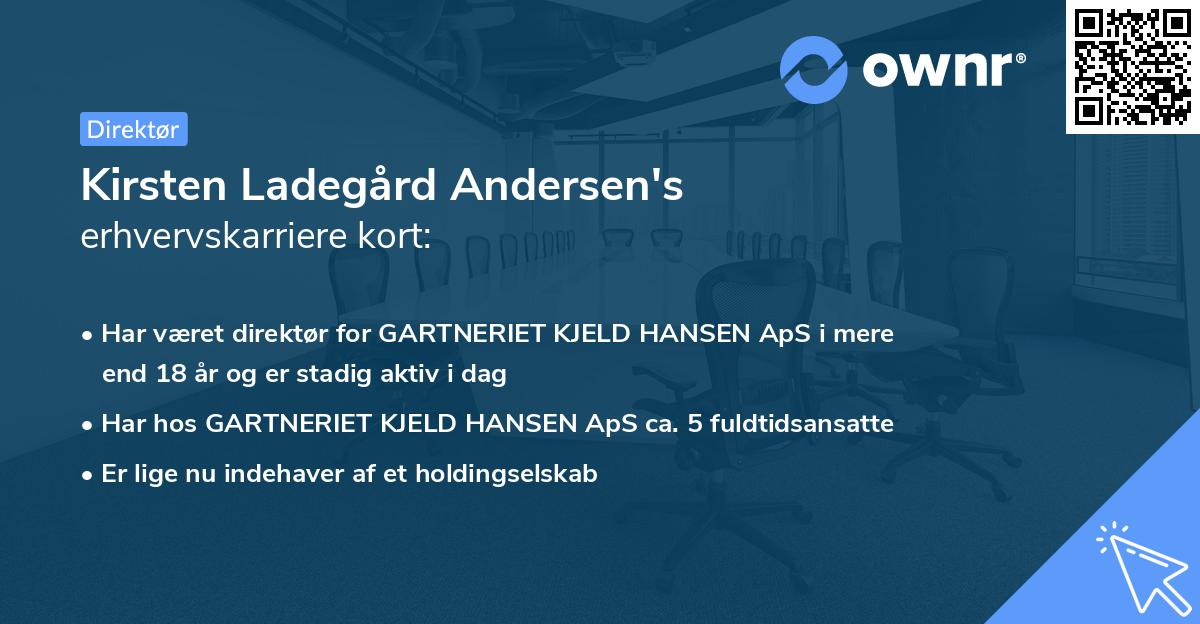 Kirsten Ladegård Andersen's erhvervskarriere kort