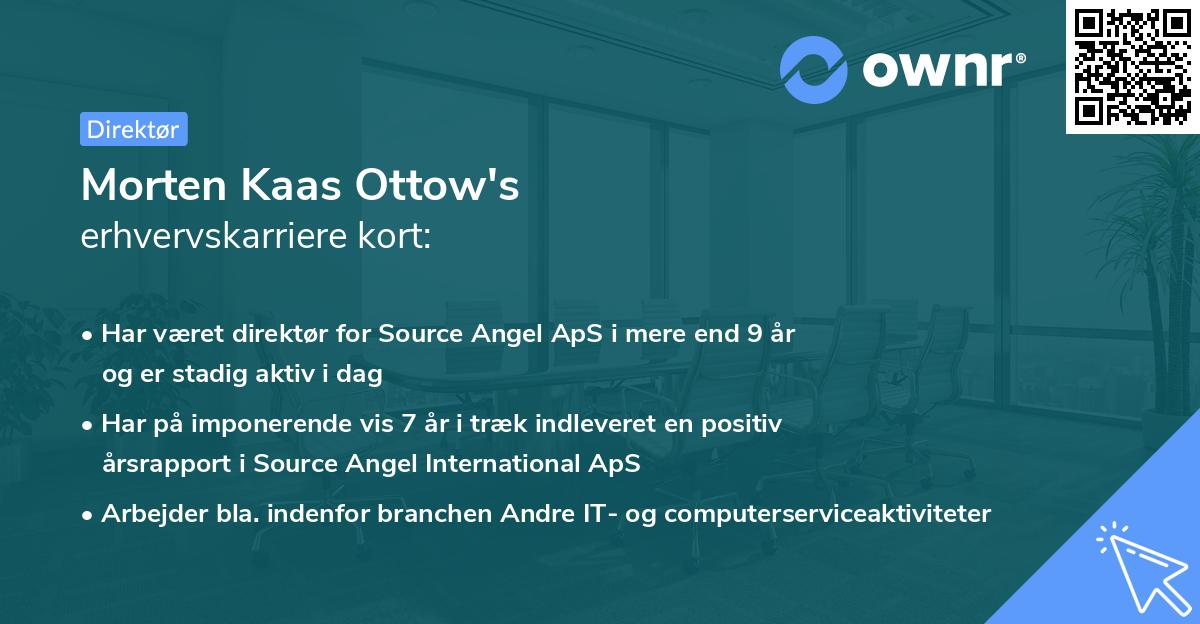 Morten Kaas Ottow's erhvervskarriere kort