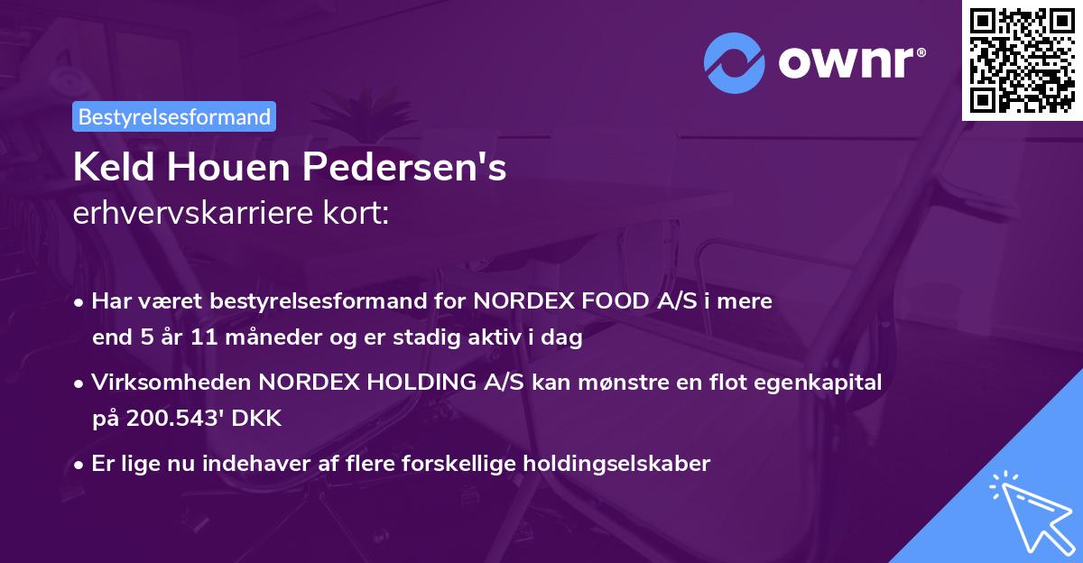 Keld Houen Pedersen's erhvervskarriere kort