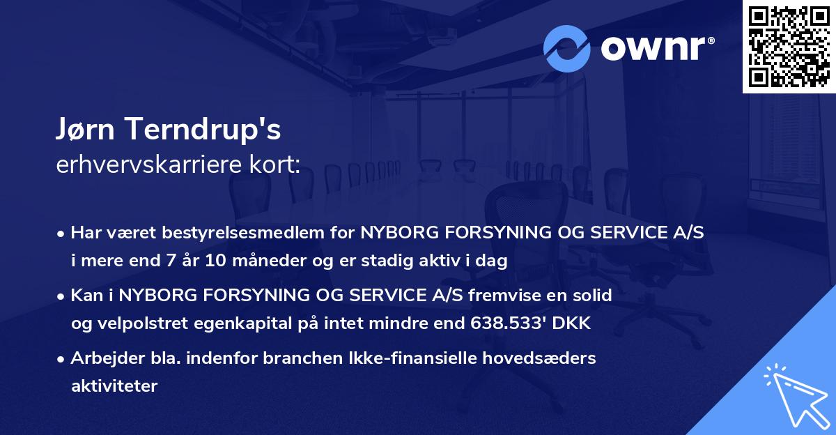 Jørn Terndrup's erhvervskarriere kort