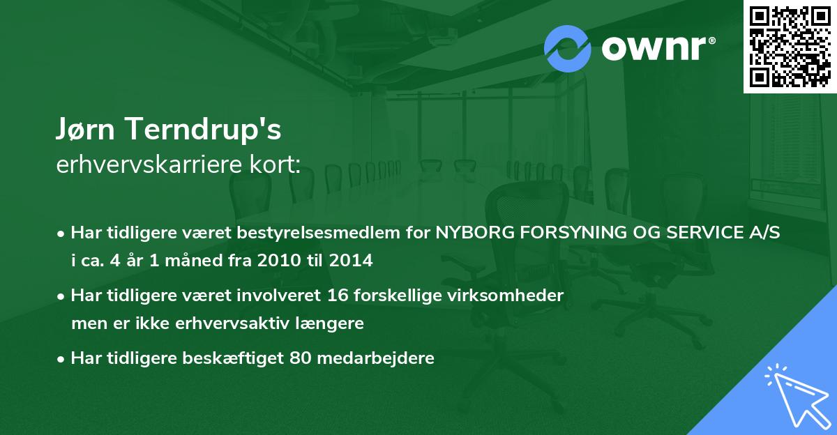 Jørn Terndrup's erhvervskarriere kort