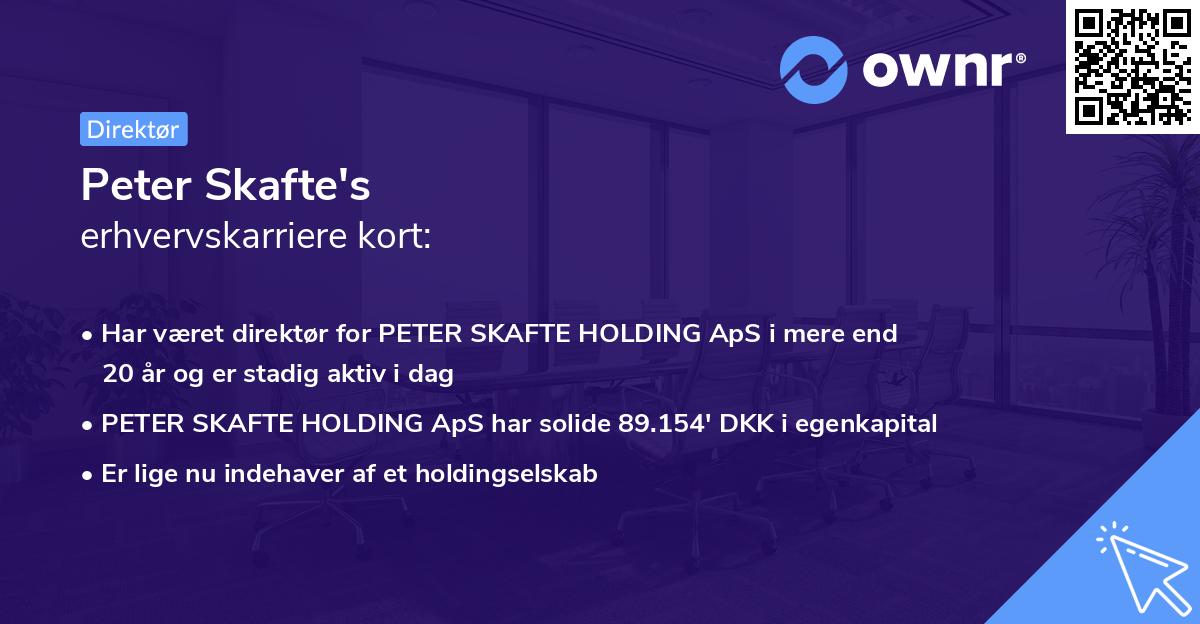 Peter Skafte's erhvervskarriere kort