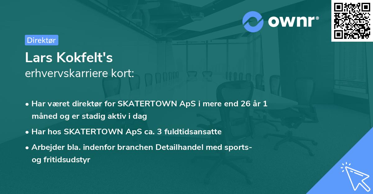 Lars Kokfelt's erhvervskarriere kort