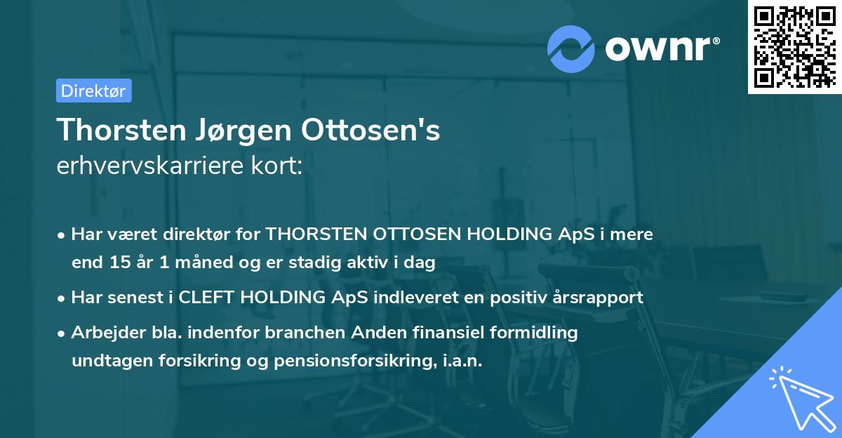 Thorsten Jørgen Ottosen's erhvervskarriere kort