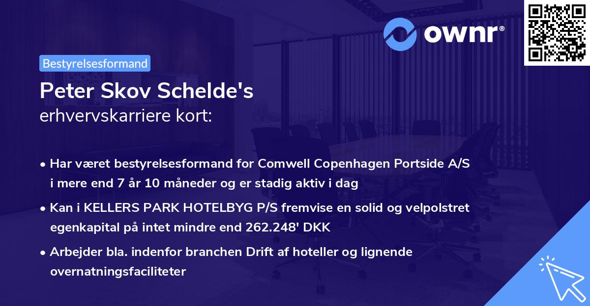 Peter Skov Schelde's erhvervskarriere kort