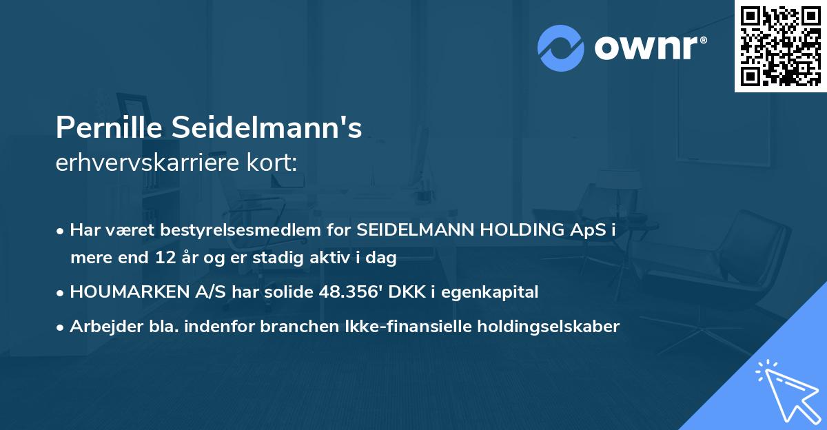 Pernille Seidelmann's erhvervskarriere kort