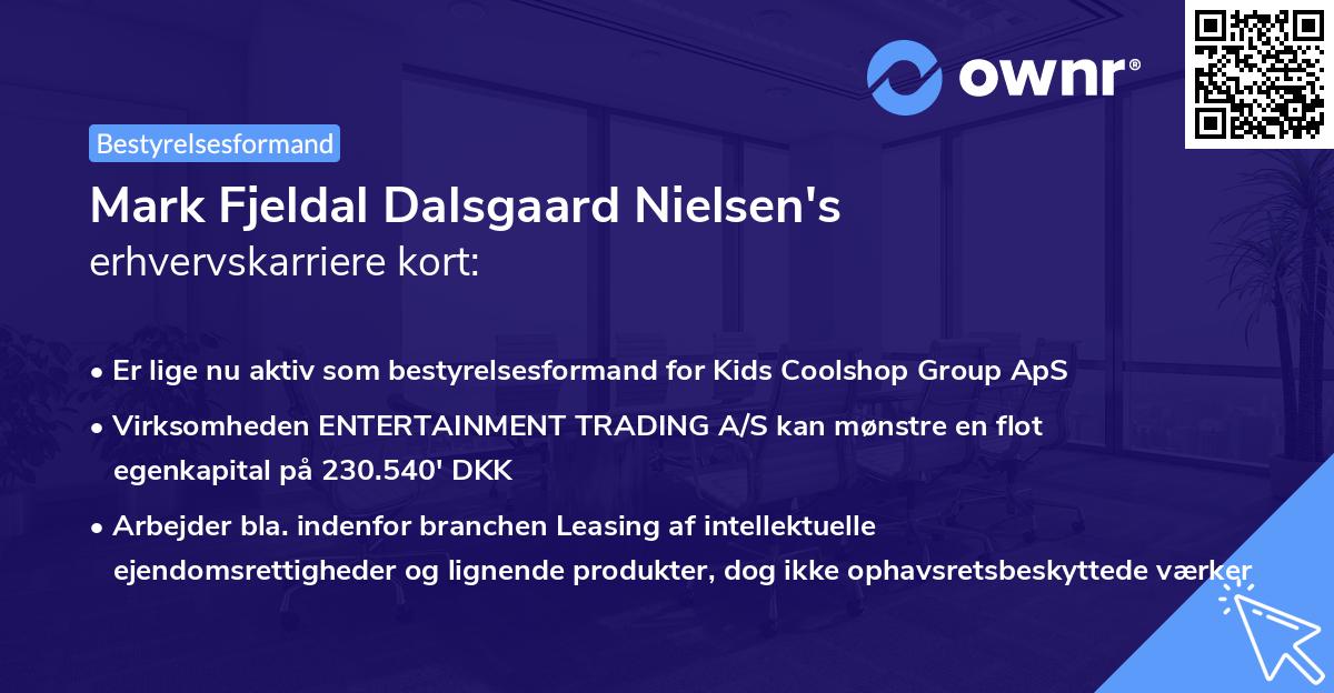 Mark Fjeldal Dalsgaard Nielsen's erhvervskarriere kort
