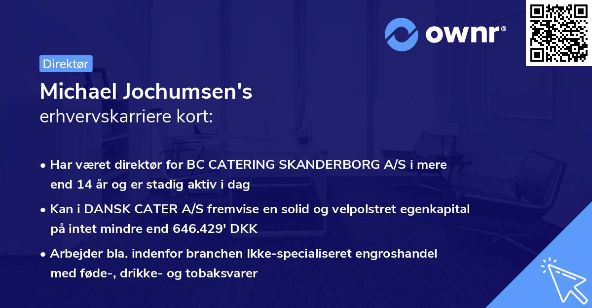 Michael Jochumsen's erhvervskarriere kort