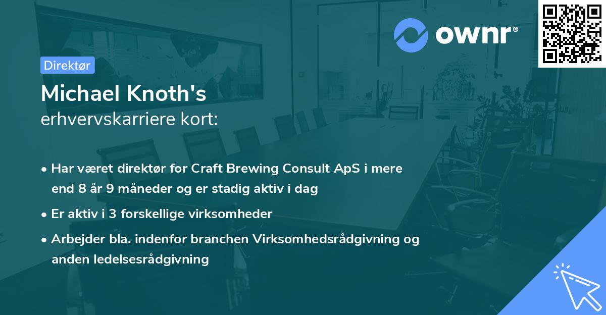 Michael Knoth's erhvervskarriere kort