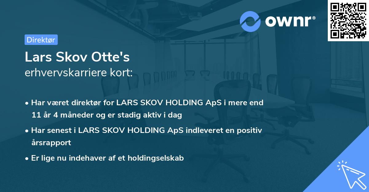 Lars Skov Otte's erhvervskarriere kort