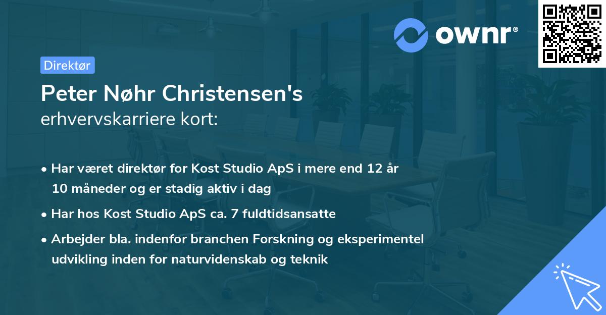 Peter Nøhr Christensen's erhvervskarriere kort