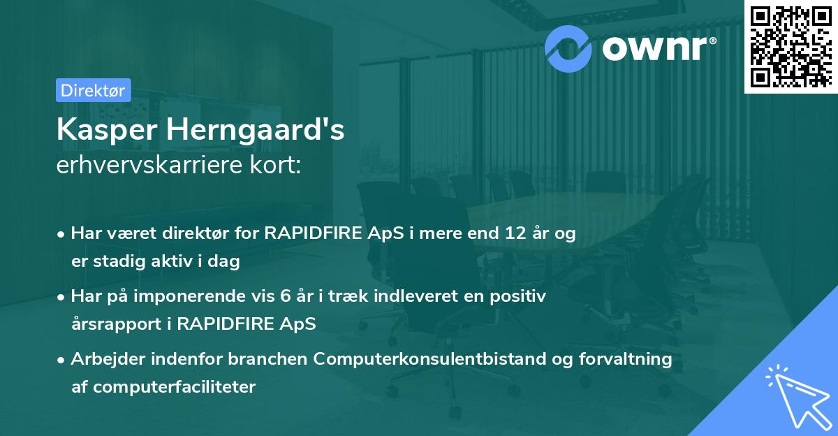 Kasper Herngaard's erhvervskarriere kort