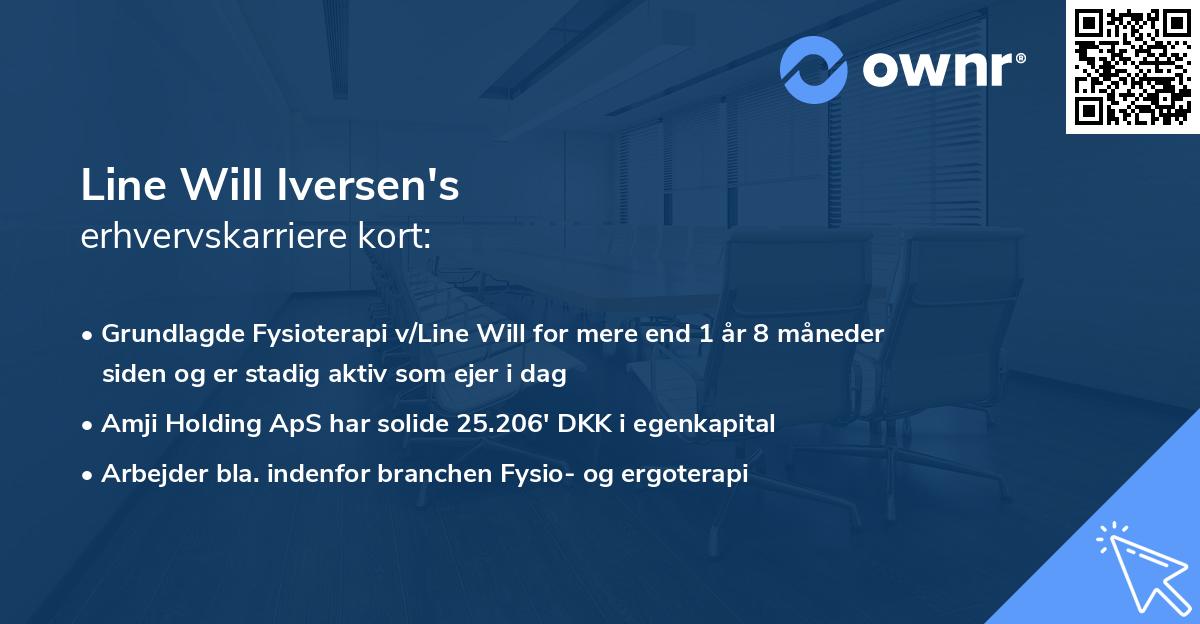Line Will Iversen's erhvervskarriere kort