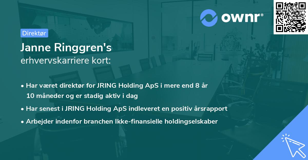 Janne Ringgren's erhvervskarriere kort