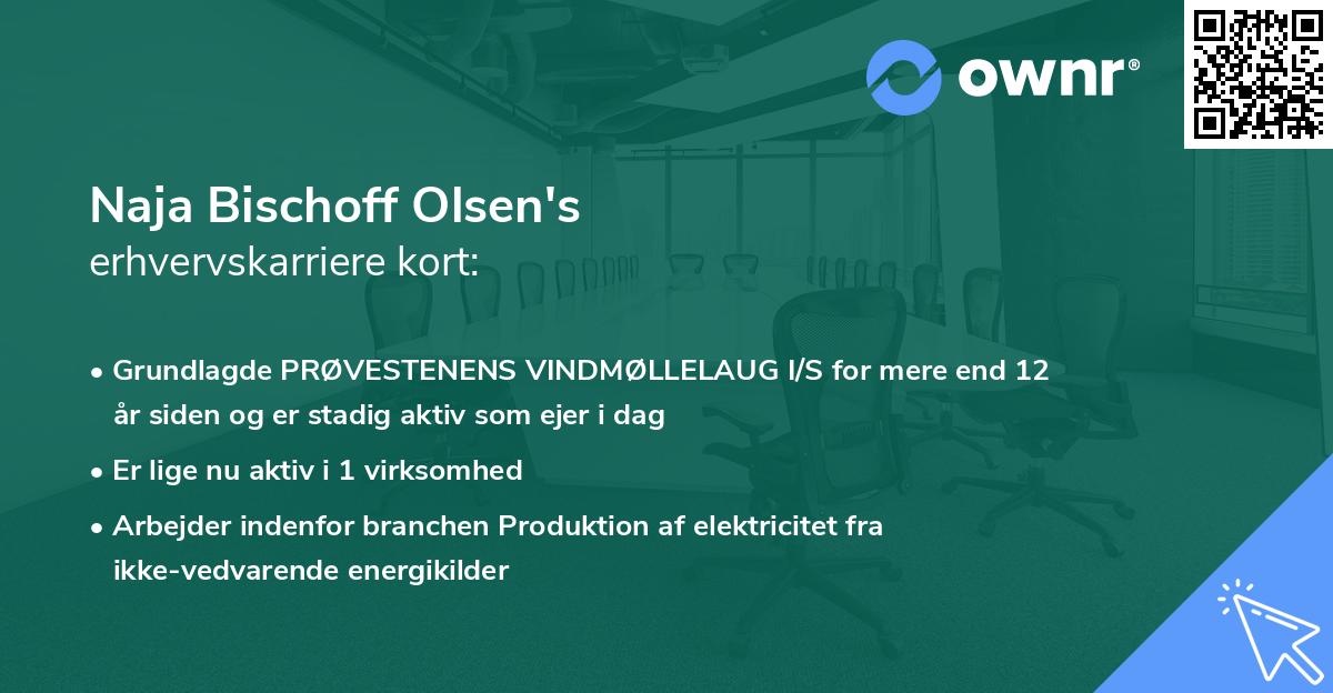 Naja Bischoff Olsen's erhvervskarriere kort