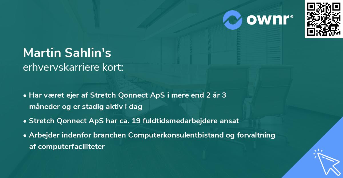 Martin Sahlin's erhvervskarriere kort