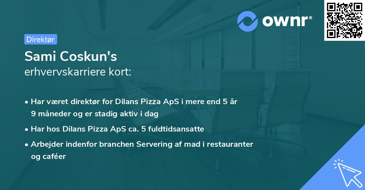 Sami Coskun's erhvervskarriere kort