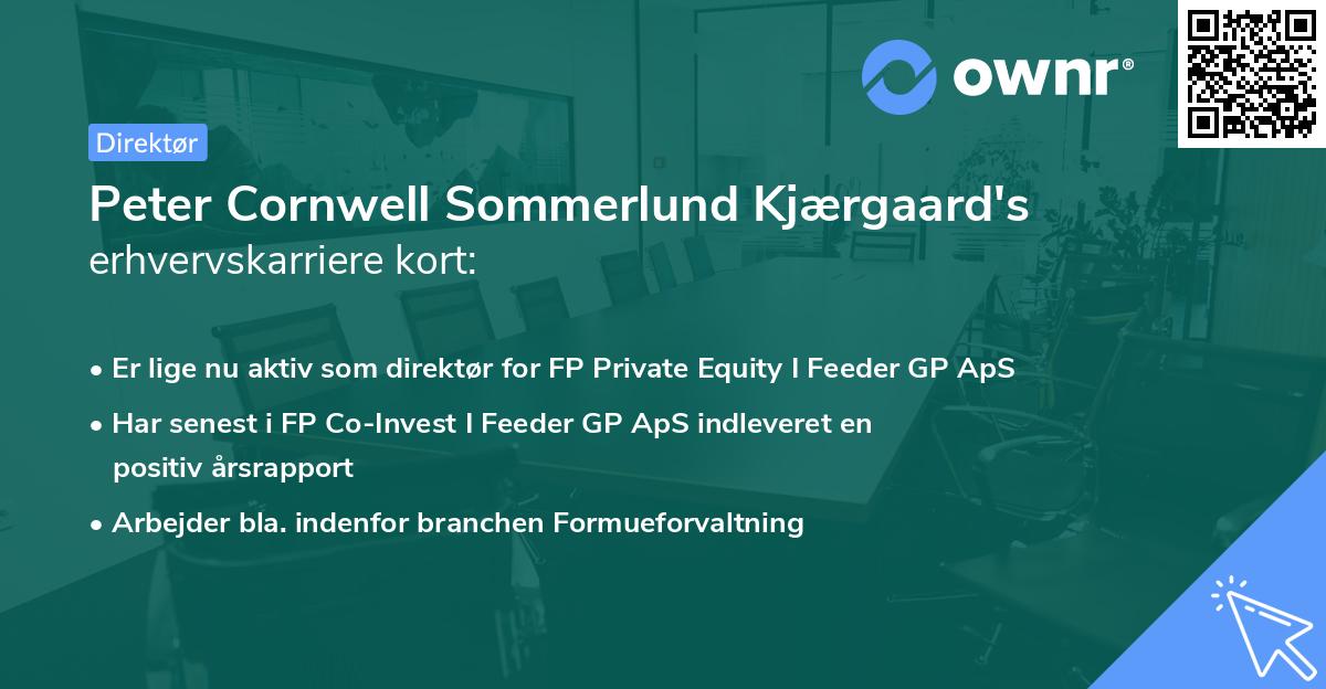 Peter Cornwell Sommerlund Kjærgaard's erhvervskarriere kort
