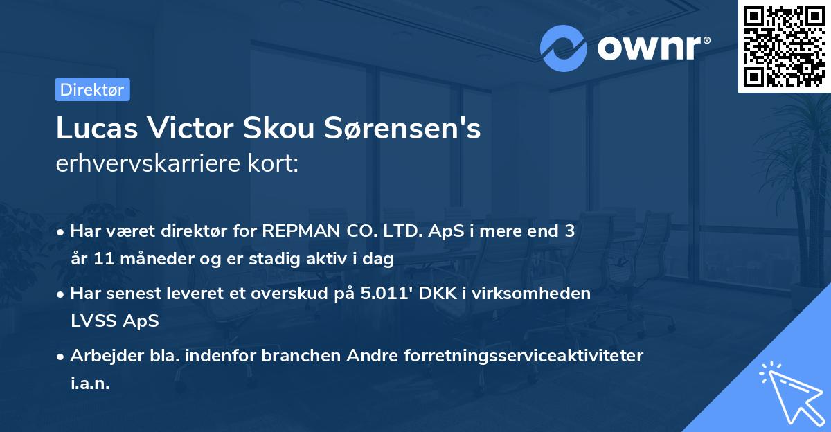 Lucas Victor Skou Sørensen's erhvervskarriere kort