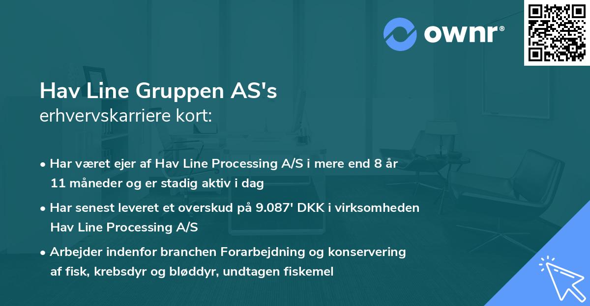 Hav Line Gruppen AS's erhvervskarriere kort