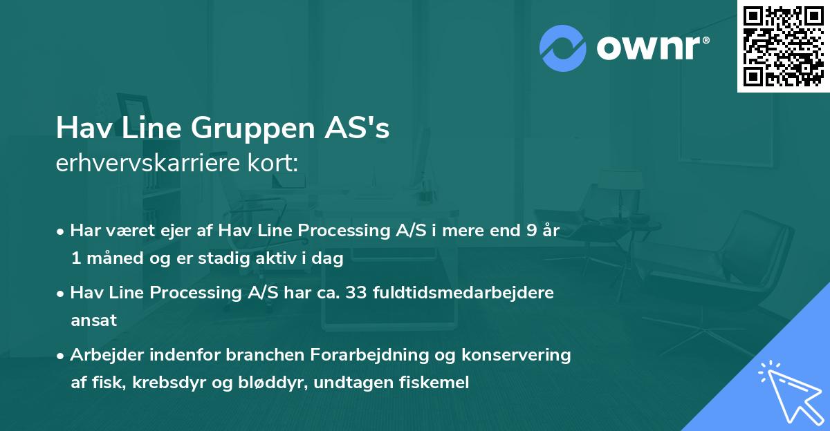 Hav Line Gruppen AS's erhvervskarriere kort