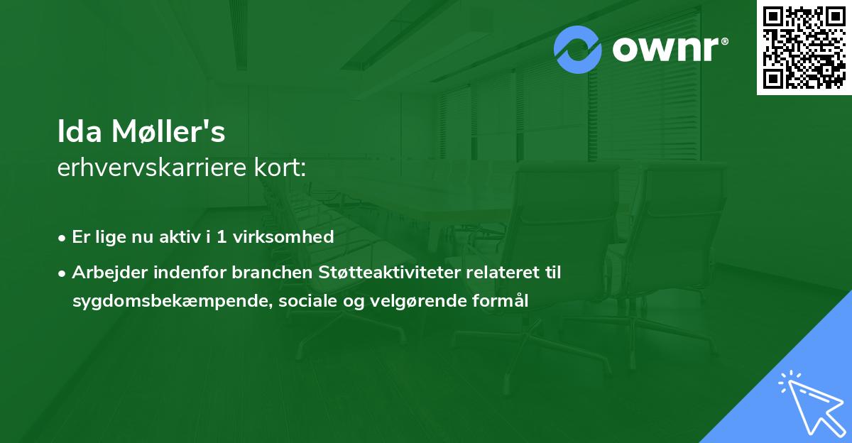 Ida Møller's erhvervskarriere kort