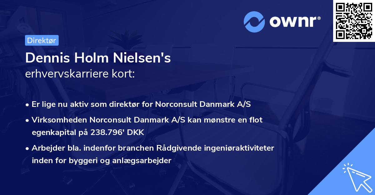 Dennis Holm Nielsen's erhvervskarriere kort