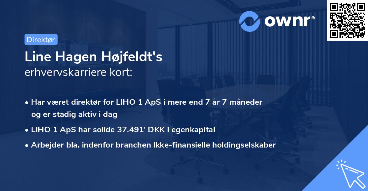 Line Hagen Højfeldt's erhvervskarriere kort