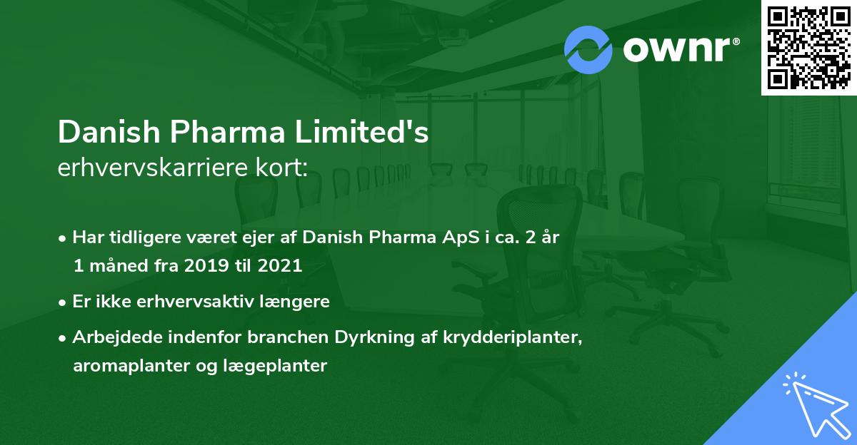 Danish Pharma Limited's erhvervskarriere kort