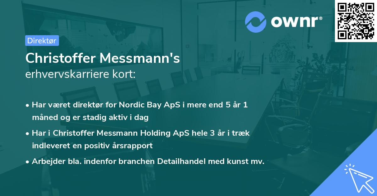 Christoffer Messmann's erhvervskarriere kort