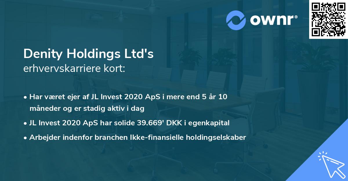 Denity Holdings Ltd's erhvervskarriere kort