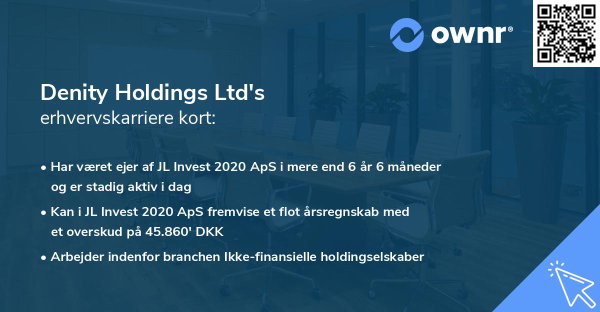 Denity Holdings Ltd's erhvervskarriere kort