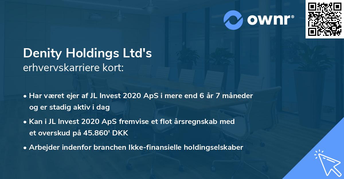 Denity Holdings Ltd's erhvervskarriere kort