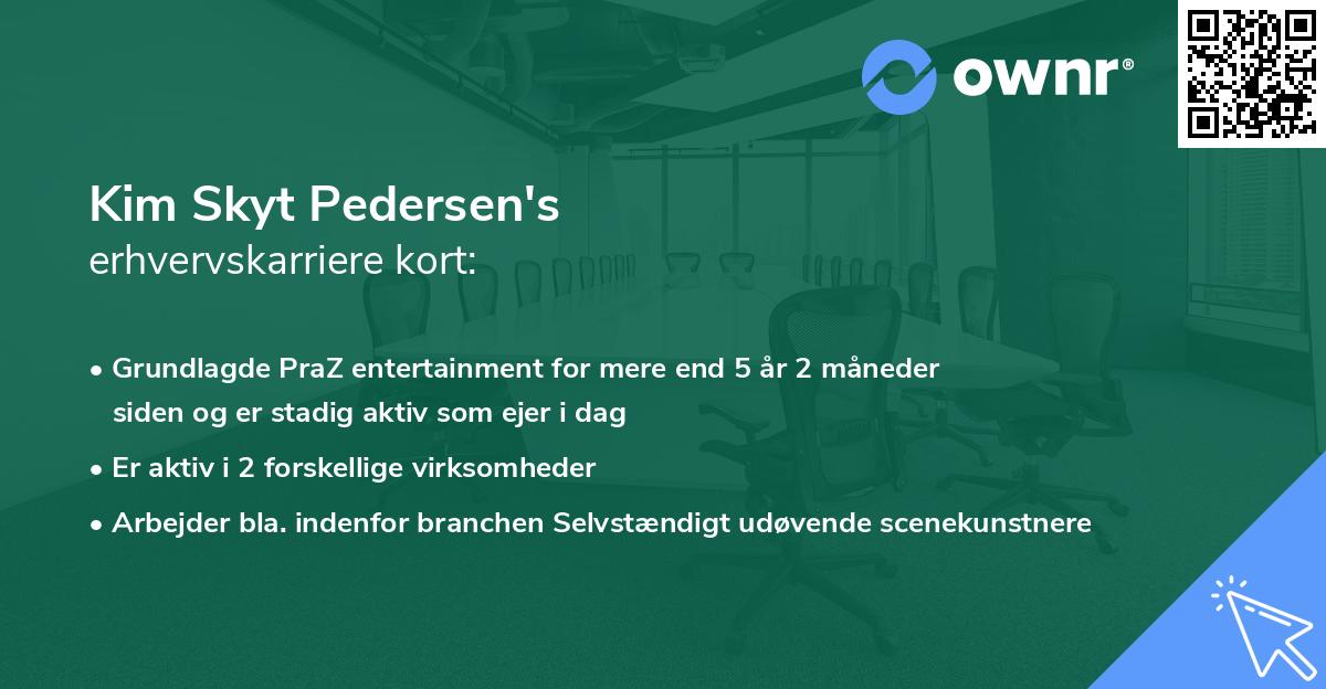 Kim Skyt Pedersen's erhvervskarriere kort