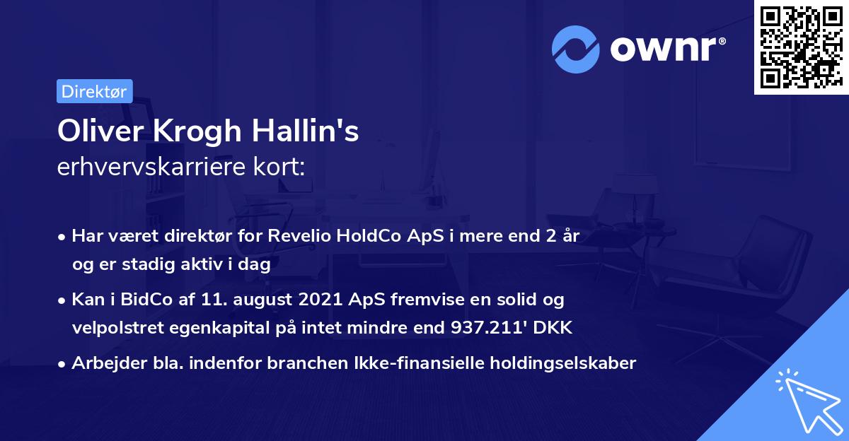 Oliver Krogh Hallin's erhvervskarriere kort